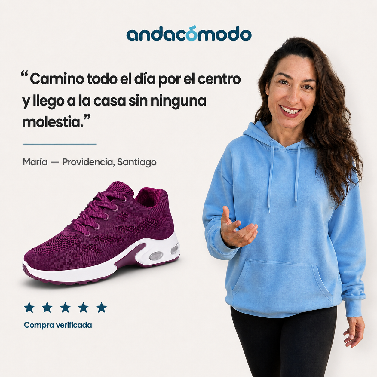 Costanera Burdeo — Zapatilla de Caminata con Cámara de Aire
