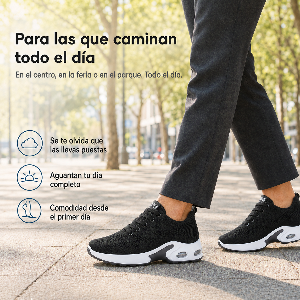 Alameda Malva — Zapatilla sin Cordones con Cámara de Aire