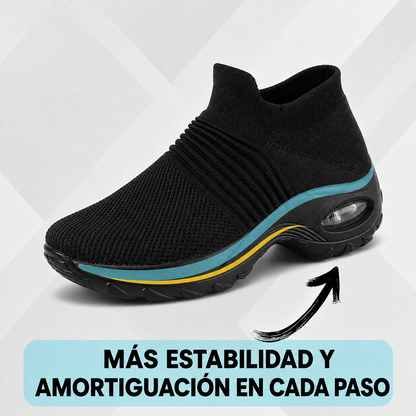 Ribera Gris — Zapatilla sin Cordones con Cámara de Aire
